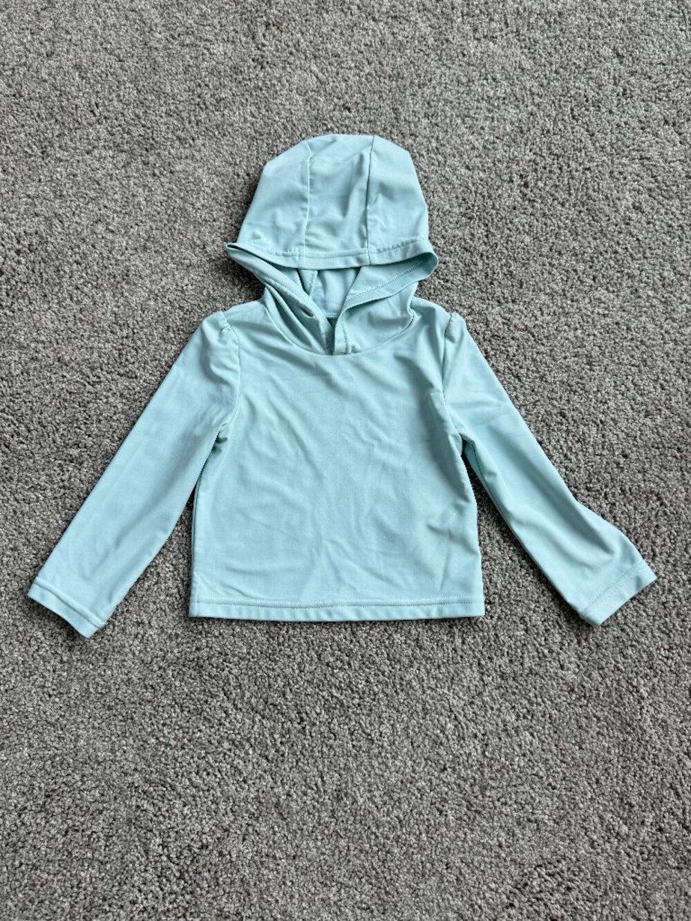 SIMPLE JOYS Long sleeve turquoise hoodie 24 Mo